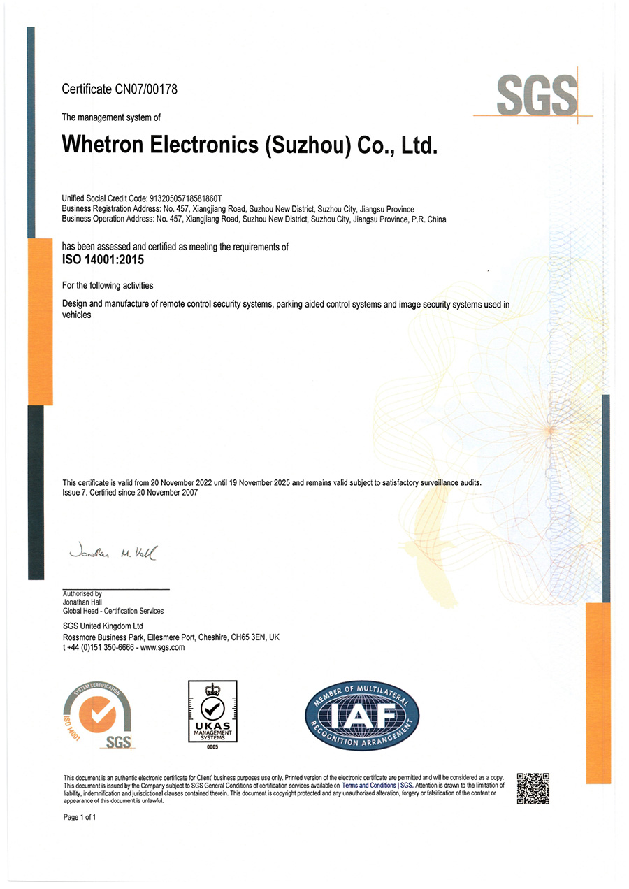 SW ISO 14001