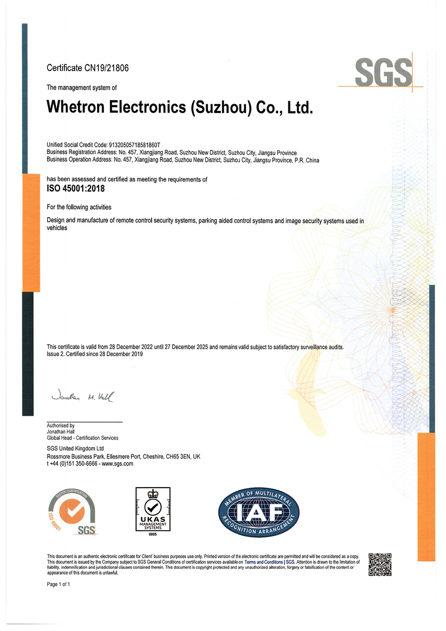 SW ISO 45001